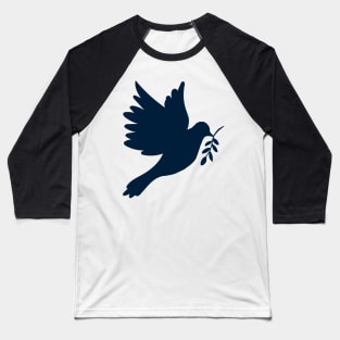 peace doves and hearts on ukrainian colors Baseball T-Shirt